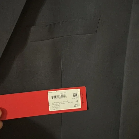 Hugo Boss red label men suit jacket US size 50R dark navy